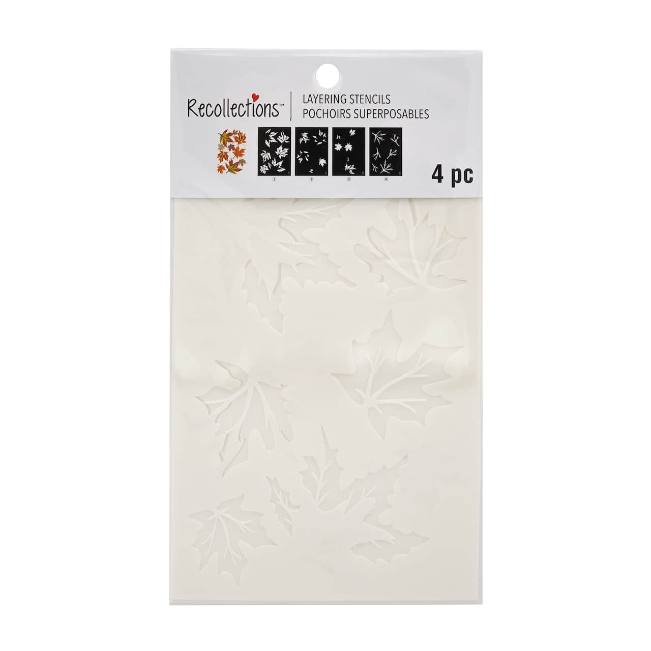 Pochoirs superposables de feuilles d’automne de Recollections
